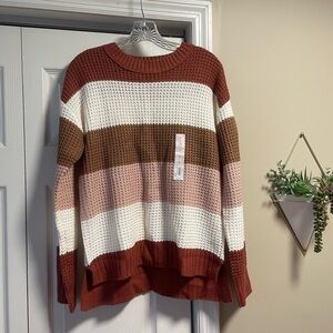 NWT SO Striped Sweater